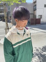 プレジールバイラファブリック(PLAISIR by LA FABRIQUE)&nbsp;PLAISIR/佐々木　パープルカラー　メンズマッシュ　草加