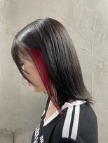 ロイジー(roijir)&nbsp;表参道 roijir × インナーカラー × レッド