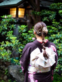 バディ(Buddy)の写真/【成人式当日は１名様限定！振袖レンタルプラン10.4万円！】着付け・ヘアセットのみも受付中！時間は相談可