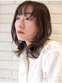 くびれレイヤーカット×ニュアンスカラー