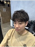 メンズ　波巻きパーマ