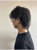 マッシュウルフ×パーマ