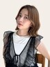 【人気No.1透明感カラー】カット+透け感カラー +水トリートメント￥7,500