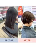 新潟髪質改善×ショートカット×カラー