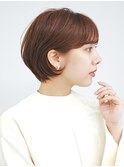 前下がりショート・ボブ/絶壁解消/前髪あり/40代/30代/内巻き