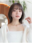 韓国レイヤー顔周りカット透明感カラー髪質改善シースルー