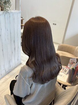 アンソル オブ リシェール(N'SOL of RICHAIR) くびれヘア/アプリコットオレンジ/夏のヘアアレンジ