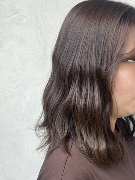 ランプヘアーデザイン(LAMP HAIR DESIGN) 【LAMP HAIR DESIGN 堀田】ふわふわウェーブ/オリーブアッシュ*