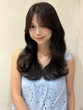 ザックラフィネ(ZACC raffine) レイヤーカット/縮毛矯正/ベージュカラー/2way前髪/くびれヘア