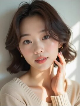 モードケイズ 調布店(MODE K's) レイヤーカットボブ_韓国調布顔周り前髪カットダブルカラー