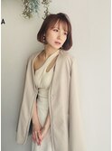 大人可愛い小顔ボブ