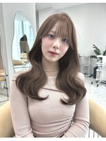 天神美容室&nbsp;【香月指名☆】韓国風巻き×マロンベージュ×レイヤー×顔周り