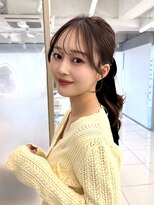エジョン 三鷹店(Aejon) 顔周りカット/韓国レイヤー/ブラウンカラー/ヘーゼルブラウン