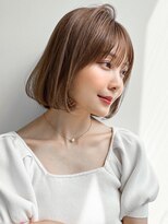 アグノス 青山(Agnos)&nbsp;モテ髪結べるボブミディアムレイヤーカットくせ毛風カール