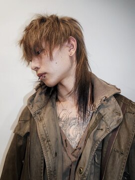 ブロック ジャポン(bloc japon) デザインカット マレットヘア  デザインカラー/小野優駿