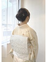 ヘアアンドメイク スタジオ ミムロ(HAIR&MAKE STUDIO MIMURO) 訪問着着付け×柔らかシニヨン