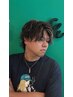 《MEN》ＫＡＮＡ真夏サーフカール＋上級ハイライト＋流行カット￥27000