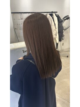 ビューバイネオリーブ 用賀店(Beau'r by neolive) ストレートパーマ縮毛矯正ダークパープル夏ミルクブラウン[用賀]