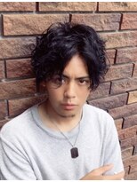 ピチカート(pizzicato) 無造作パーマ × ブルーブラック