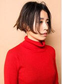 前下がりフレンチミニボブ
