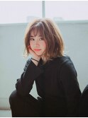 明るめのグラデーションボブ【稲毛】