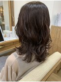 ゆるふわセミロングスタイル