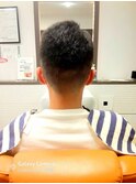 レトロショートフェードカットシルバーカラー<理容室>[錦糸町]