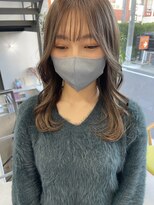ヘアー アイス 御器所本店(HAIR ICI)&nbsp;透け感グレージュ