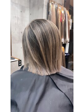 ラフ(LAFF) #黒髪#ボブルフ#ネビージュ#小顔#ワンレン