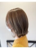 【fbsカッキー】切りっぱなしボブ×上質シークレットカラー
