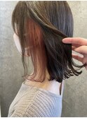 【結んで隠せるインナーカラー】×【チェリーレッド】