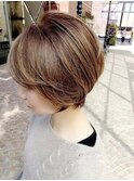 大人ショート　大人可愛い丸みショート