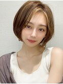 大人可愛い小顔ショート/美髪/フェイスフレーミング/新宿30代