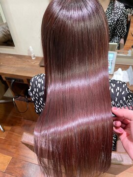 キュア 表参道(CURE) 黒髪/グレージュカラー/ココアベージュ/ヘルシーロング/表参道