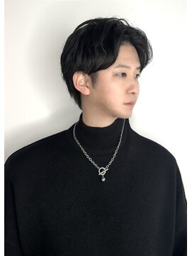 エニー 栄(Any) men's hair☆ニュアンスセンターパート