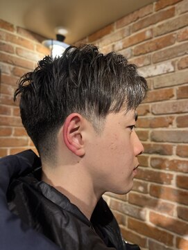 ヒロギンザ 仙台本店(HIRO GINZA) アップバング×メンズショートスタイル