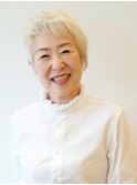 【えがお美容室 奈良店】60代のグレイヘアに◎アシンメトリー