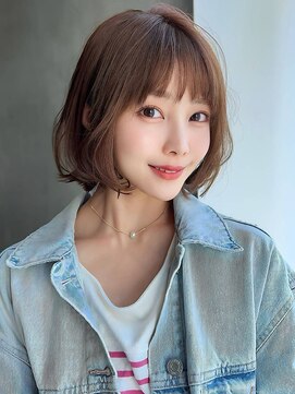 ソヨン 仙台落合店(SOYON) カーキベージュ×エアリーボブ