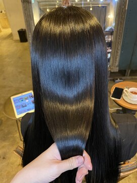 髪質改善と縮毛矯正の専門店 サンティエ(scintiller) 【髪質改善】弱酸性縮毛矯正＋カラー