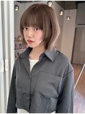 レイヤーボブ/ベージュ