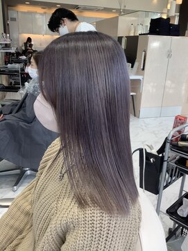 ハーツヘアーズ 五日市店(HEARTS hair's) ダブルカラー　ラベンダーグレイ