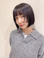 イーストハムヘッドショップ(EAST HAM head shop) ショートボブ/レイヤーカット/ダークブラウン/艶カラー