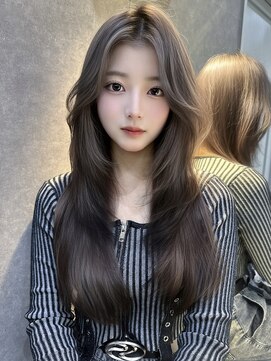 ロンドガーネット 池袋(Lond garnet) 髪質改善縮毛矯正レイヤーカット顔周り前髪韓国ミニウルフ/池袋