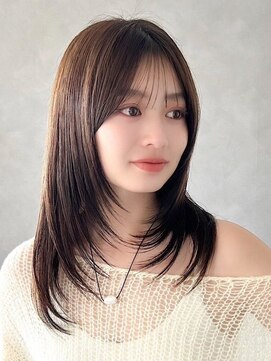 フォト 新宿三丁目(foto) ミニウルフ髪質改善縮毛矯正酸性ストレートレイヤーカット/新宿