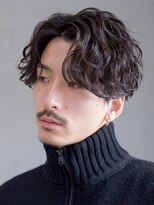 フィフス(fifth)&nbsp;無造作パーマシャドウパーマウルフマッシュ黒髪メンズヘアカット