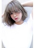 【Blanc】ダブルカラー＿レイヤーボブ＿ブリーチ