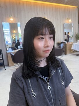 ユウヘアー 千代田橋店(U Hair) 顔まわりレイヤー/ザクザクレイヤー/学生カット