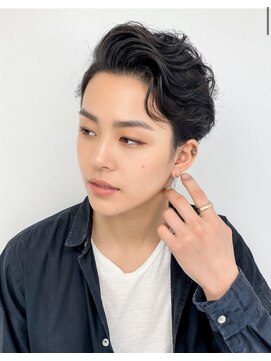 アース 名駅店(HAIR&MAKE EARTH) メンズモテヘア かきあげショート 大人ヘア ビジネスヘア