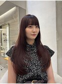 柔らかカシスピンク×顔まわりレイヤー