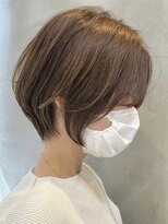 エリマ 横浜西口(elima)&nbsp;横浜白髪染めハンサムショートヘーゼルブラウンココアブラウン